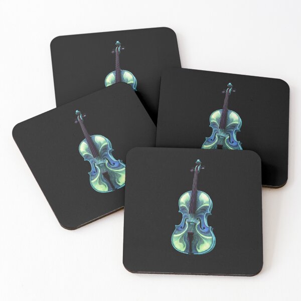 Item preview, Cosmic Violin - Aurora Borealis Music Art designed and sold by Dakson Design - Fantasy Art.