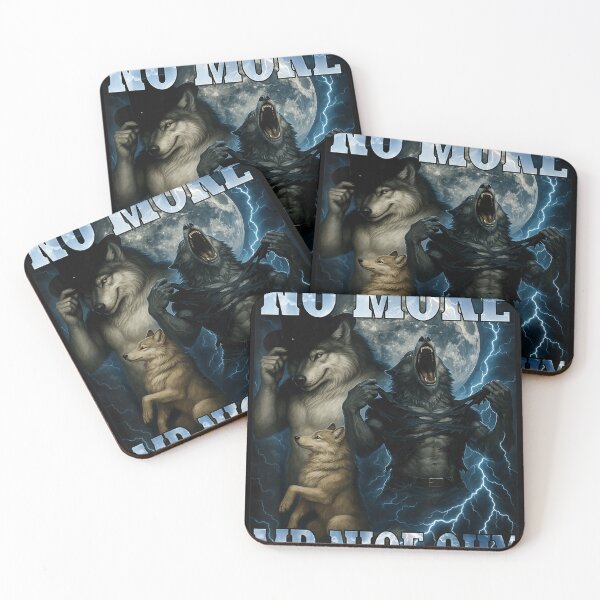 Item preview, No More Mr Nice Guy Funny Alpha Wolf Meme Dad Papa Men designed and sold by NEONGrafix.