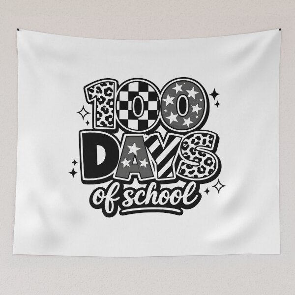 Item preview, 100 Days of School designed and sold by wesdesignshop.