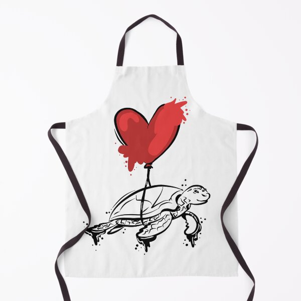 Item preview, Turtle with a Red Heart Balloon designed and sold by Antiope33.