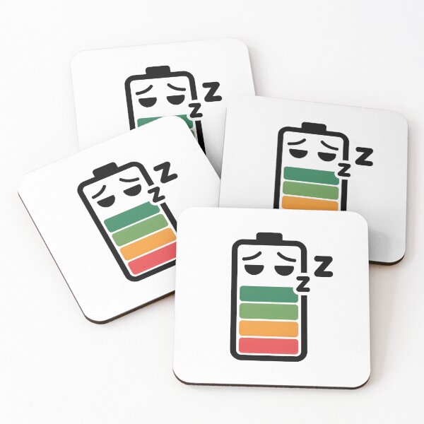 Item preview, Sleepy Battery Sticker – Low Energy Mood, Social Battery Empty, Cute Tired Battery Icon designed and sold by StickerNexa.
