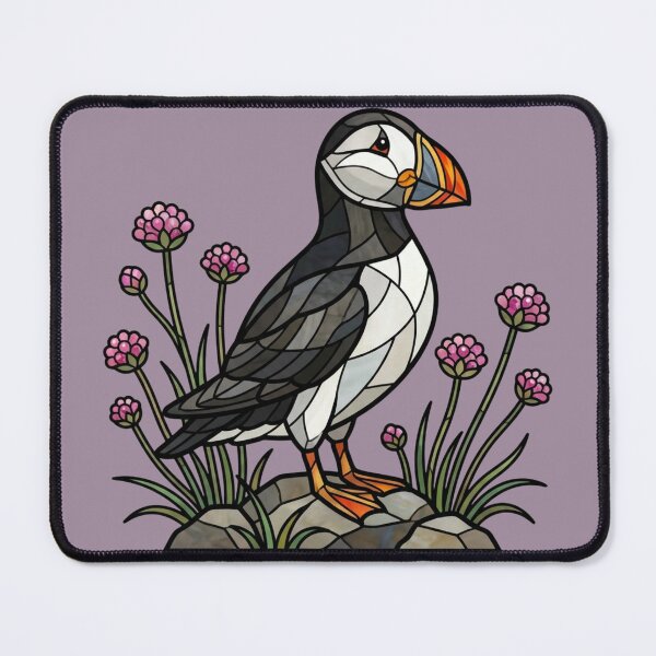 Item preview, Atlantic Puffin Coastal Rock Garden designed and sold by BirdsnStuff.