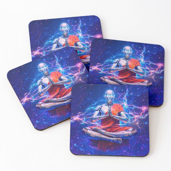 Item preview, Cyber Monk Meditation – Futuristic Zen Art designed and sold by Dominik1994.