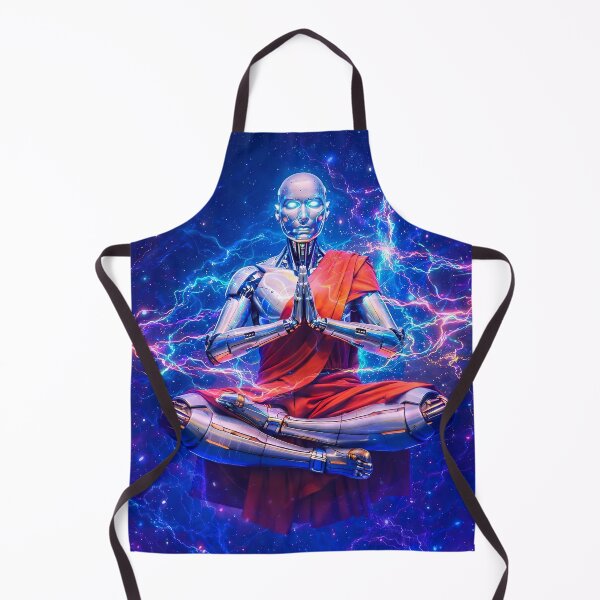 Item preview, Cyber Monk Meditation – Futuristic Zen Art designed and sold by Dominik1994.