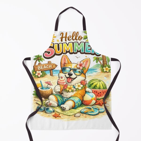 Item preview, Cute Summer Puppy Illustration designed and sold by naevermillion.