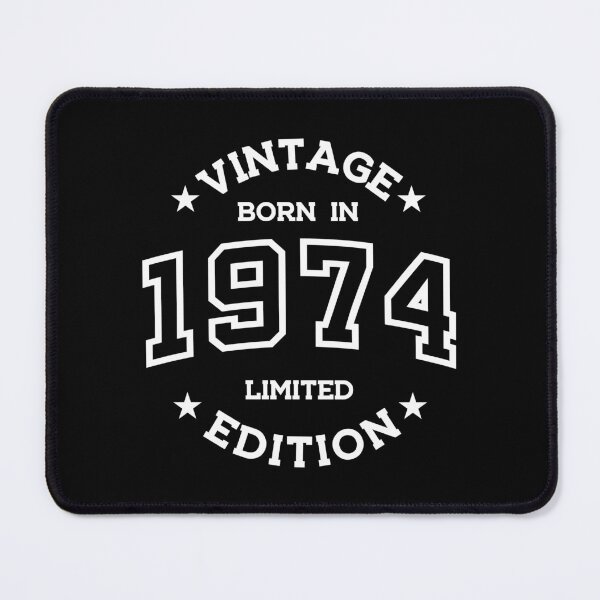 Item preview, Born in 1974 - Retro Style Print White designed and sold by Viktor Milana.