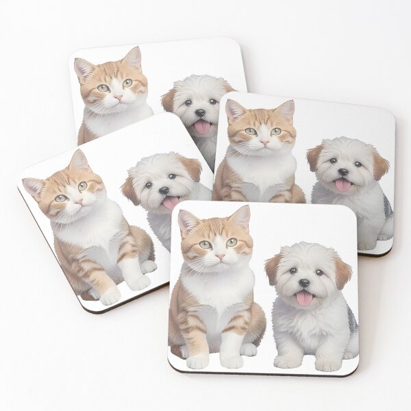 Item preview, Cat and dog soft texture  designed and sold by Uglyandcute.