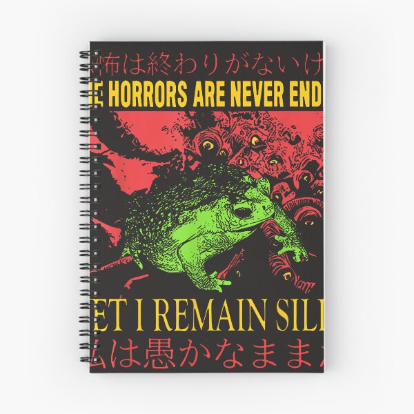 Item preview, Horrors Are Never Ending Yet I Remain Silly Japanese Frog  designed and sold by NEONGrafix.