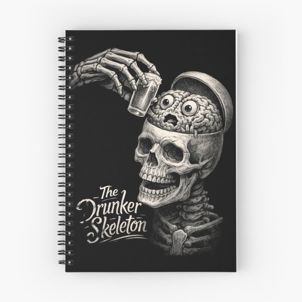 Item preview, The Drunker Skeleton designed and sold by KapiPrint.