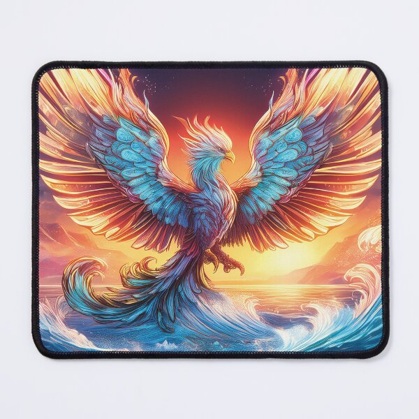 Item preview, Crystal Phoenix Rising from the Ocean designed and sold by MDKey DESIGN.
