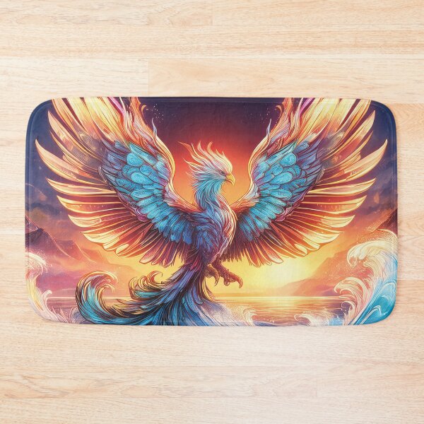 Item preview, Crystal Phoenix Rising from the Ocean designed and sold by MDKey DESIGN.