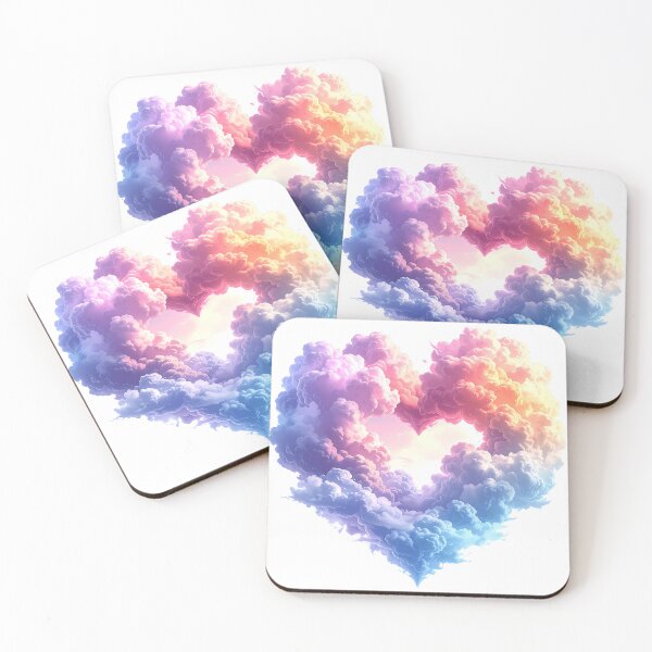 Item preview, Dreamy Pastel Cloud Heart – Soft Romantic Aesthetic Art designed and sold by Beamiverse.