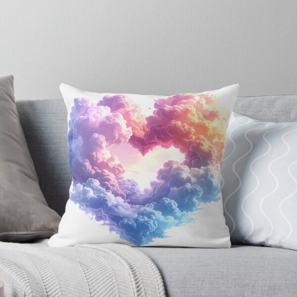 Item preview, Dreamy Pastel Cloud Heart – Soft Romantic Aesthetic Art designed and sold by Beamiverse.