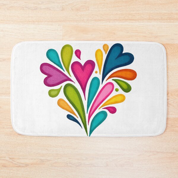 Item preview, Colorful Abstract Heart Burst Saint Valentine's Day - Vibrant Paint Splash Love Explosion Art Print designed and sold by DesignArtist.ia.