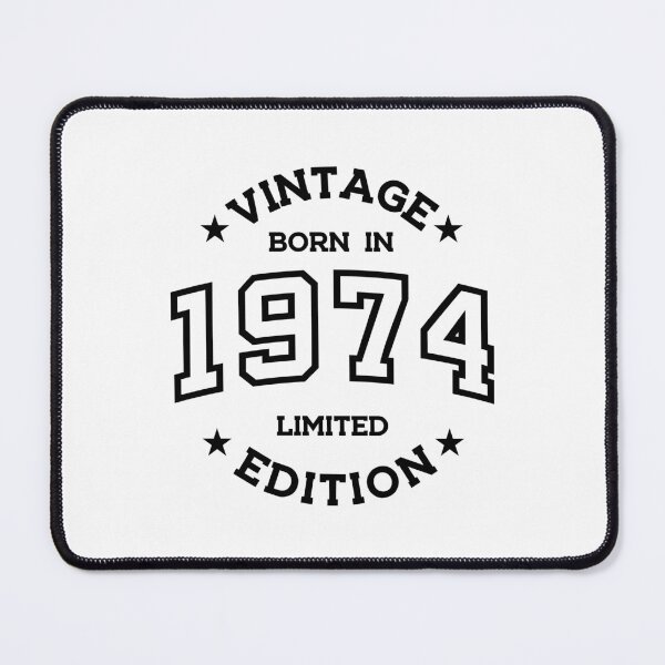 Item preview, Born in 1974 - Retro Style Print Black designed and sold by Viktor Milana.