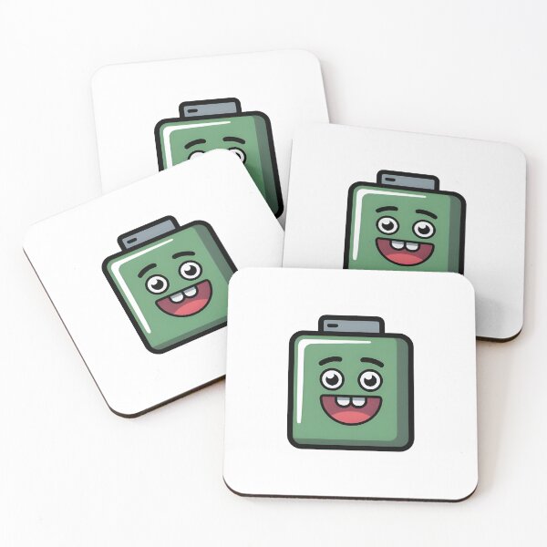 Item preview, Fully Charged Battery – Happy Energy Mode Cute Sticker designed and sold by StickerNexa.