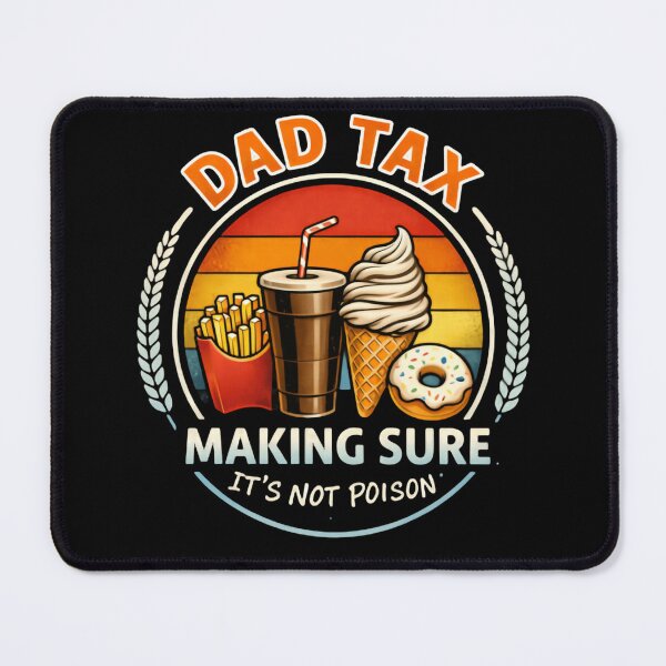 Item preview, Dad Tax Making Sure Its Not Poison Vintage Circle Badge Humor designed and sold by Star3NowForMe.