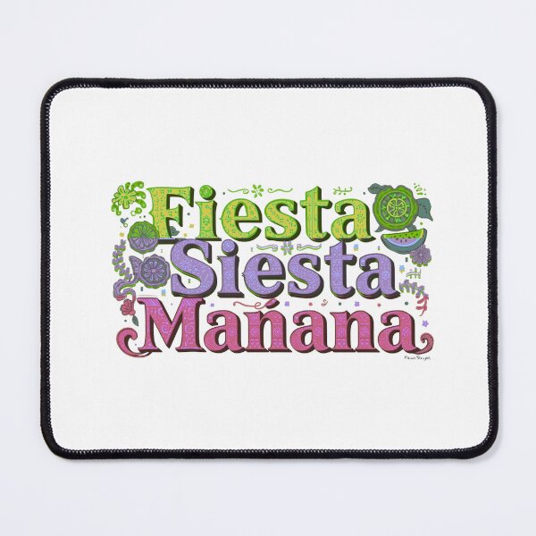 Item preview,  Words Fiesta Siesta & Mañana designed and sold by Mosogoloso.