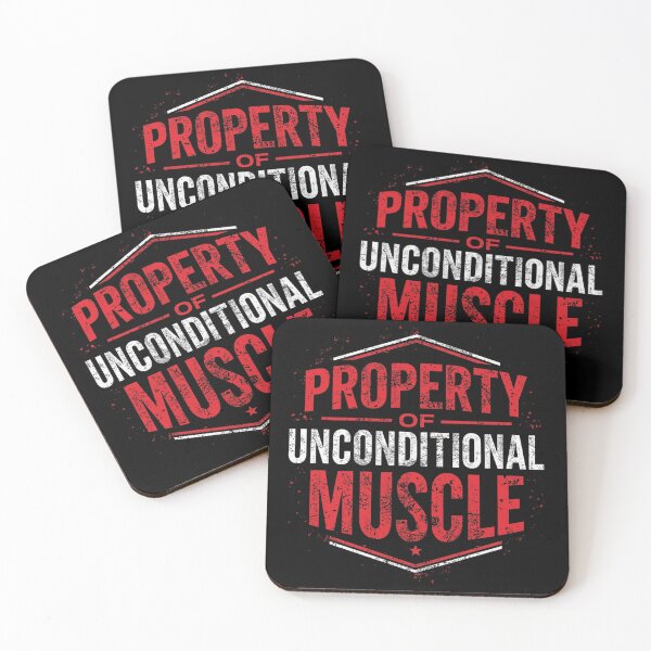 Item preview, Property of Unconditional Muscle – Hardcore Gym Motivation designed and sold by Shanker-studio.