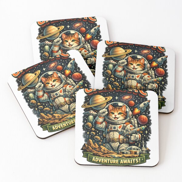 Item preview, Galactic Astronaut Cat Illustration designed and sold by naevermillion.