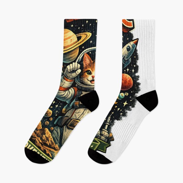 Item preview, Galactic Astronaut Cat Illustration designed and sold by naevermillion.