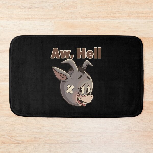 Item preview, Aw, Hell – Funny Donkey Face Cartoon Graphic   designed and sold by Evaevonechi.