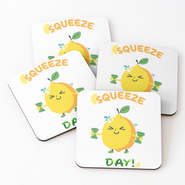 Item preview, Squeeze the Day Funny Lemon Workout T-Shirt | Cute Fitness Gym Tee designed and sold by ArtiFize Store.