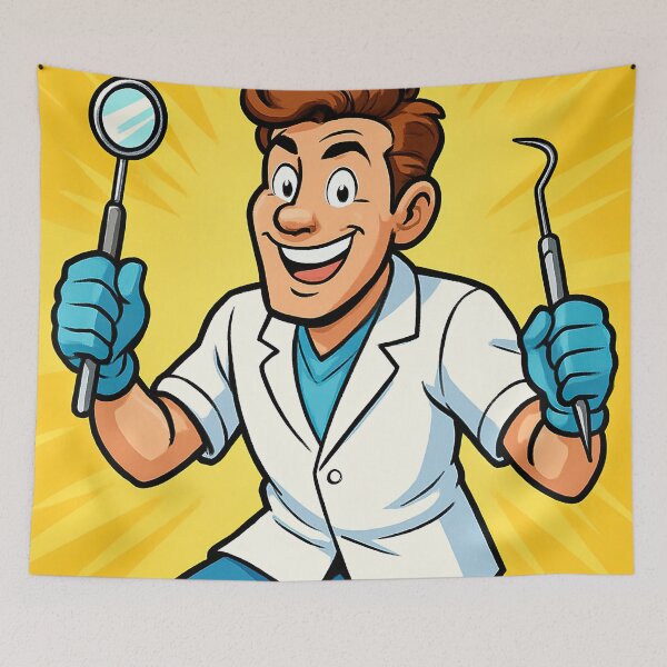 Item preview, Dentist | Comics stylCartoone -  designed and sold by ComicsFactory.