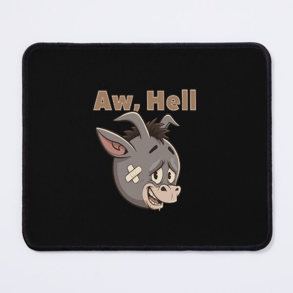 Item preview, Aw, Hell – Funny Donkey Face Cartoon designed and sold by Evaevonechi.