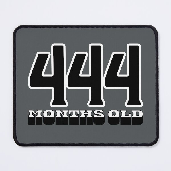 Item preview, 444 Months Old — Funny 37th Birthday Gag Design designed and sold by downUnderInk.
