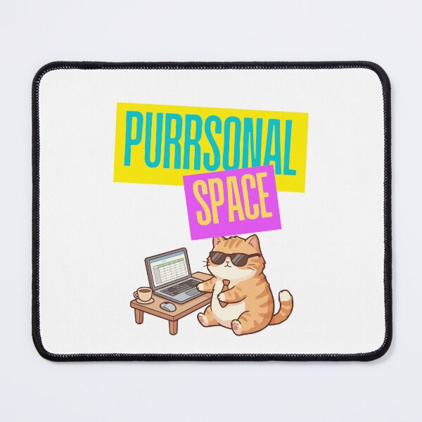Item preview, Purrsonal Space – Funny Cat Boundaries Pun designed and sold by InkrediblePuns.
