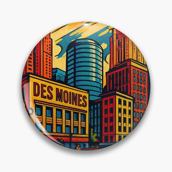 Item preview, Des Moines, city | Comics stylCartoone -  designed and sold by ComicsFactory.