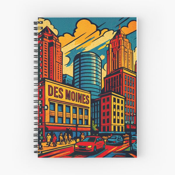 Item preview, Des Moines, city | Comics stylCartoone -  designed and sold by ComicsFactory.
