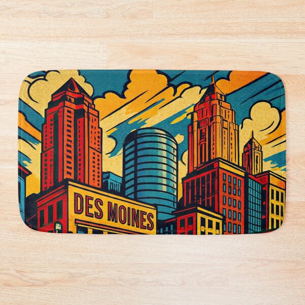 Item preview, Des Moines, city | Comics stylCartoone -  designed and sold by ComicsFactory.