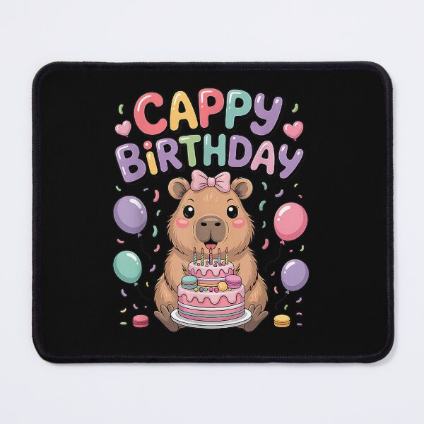 Item preview, Capybara Birthday Girl Capybara Animal Lovers Bow Party Art for Men Women Kids , Capybara Gift Lover designed and sold by DZIRI NAJAT.