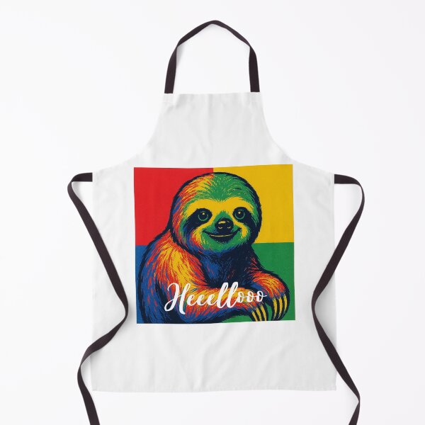 Item preview, Colorful animal Sloth designed and sold by Mosogoloso.