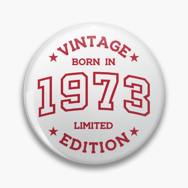 Item preview, Born in 1973 - Retro Style Print Red designed and sold by Viktor Milana.