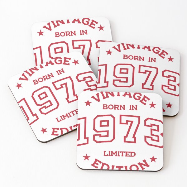 Item preview, Born in 1973 - Retro Style Print Red designed and sold by Viktor Milana.