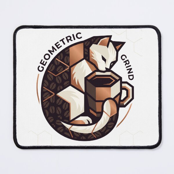 Item preview, Geometric Grind Clever Cat designed and sold by Born to Flow.