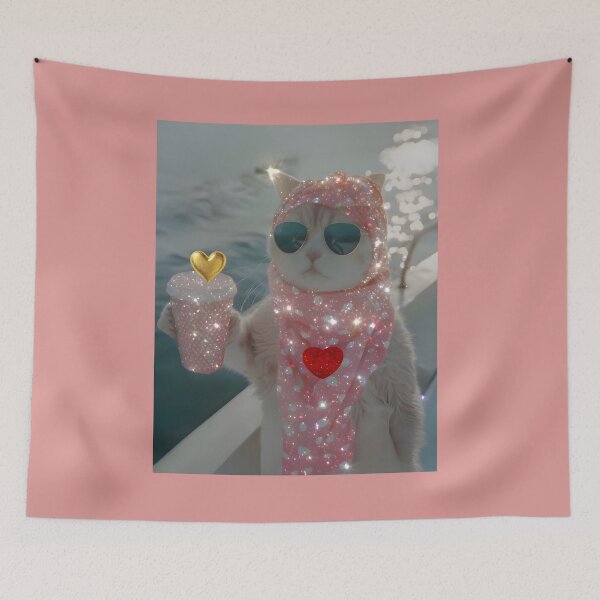 Item preview, AESTHETIC   GLITTERY  CAT  PRINTED  PRODUCTS designed and sold by Brewgoodness.