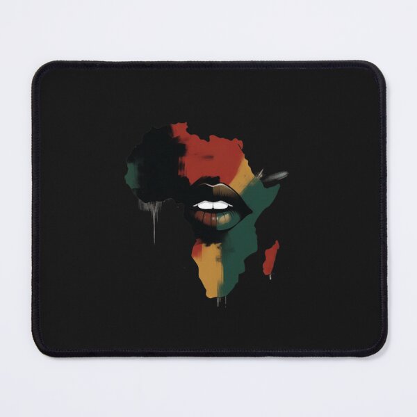 Item preview, Black history African Queen Lips Pan-African Map designed and sold by GrumpySableye.