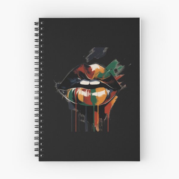 Item preview, Abstract Lips Colorful Paint Splatter Black history Art designed and sold by GrumpySableye.