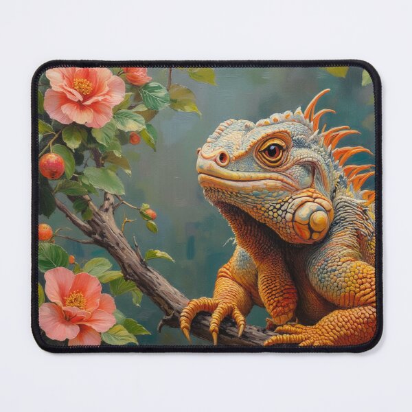 Item preview, Charming Iguana Floral designed and sold by Mary Spencer.