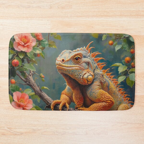 Item preview, Charming Iguana Floral designed and sold by Mary Spencer.