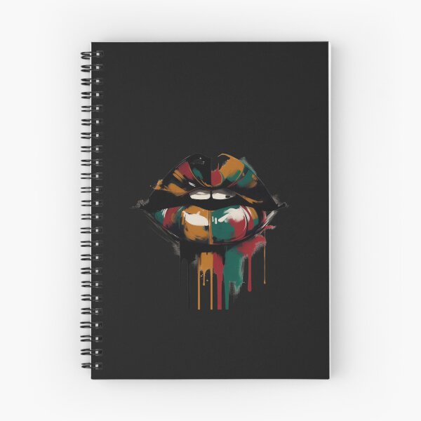 Item preview, Black history Abstract Lips Colorful Paint Splatter Art designed and sold by GrumpySableye.
