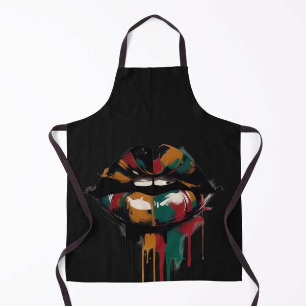 Item preview, Black history Abstract Lips Colorful Paint Splatter Art designed and sold by GrumpySableye.