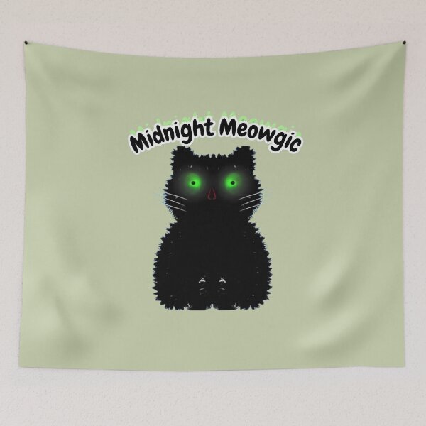 Item preview, Midnight Meowgic Black Cat – Witchy Cute black Cat Design designed and sold by HopeAndHustle.