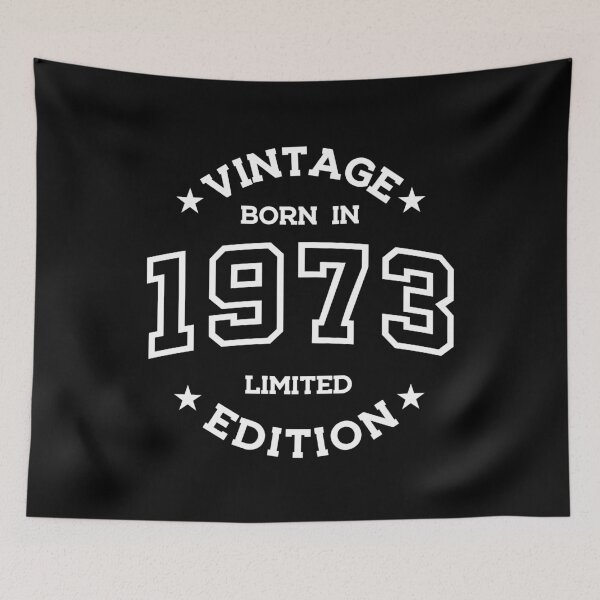 Item preview, Born in 1973 - Retro Style Print White designed and sold by Viktor Milana.