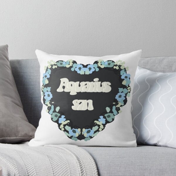 Item preview, Aquarius Season Star Sign Love Heart Birthday Cake designed and sold by FreeOrca.