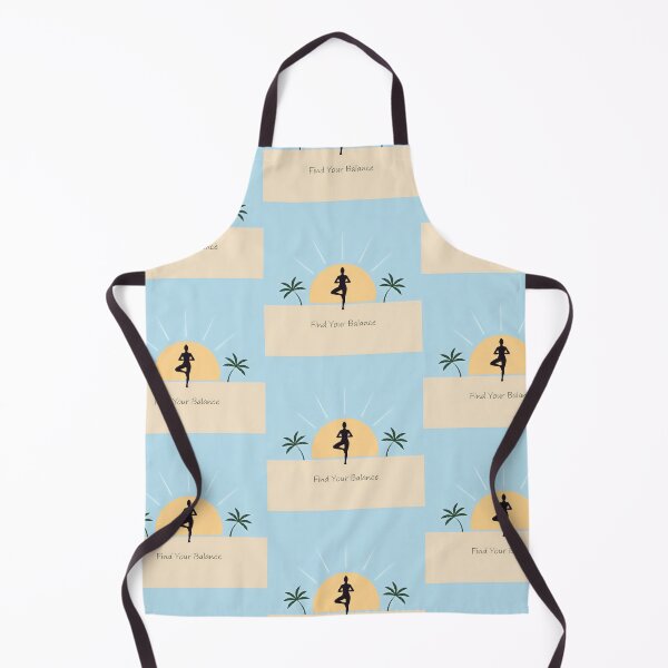 Item preview, Find Your Balance Yoga Tree Pose Sunset Beach Tropical Zen Art designed and sold by SplashTastic.